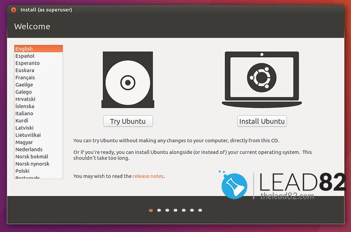 ubuntu try ubuntu without installing